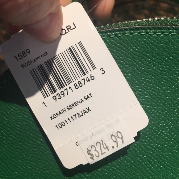 Coach Serena Satchel Top Handle Shamrock Green NWT - Picture 3 of 13